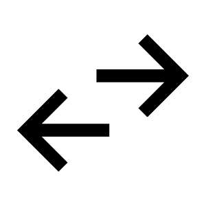 Swap Horiz Icon from Outlined Line - Material Symbols Set
