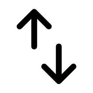 Swap Vert Fill Icon from Rounded Fill - Material Symbols Set