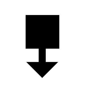 Swipe Down Alt 2 Fill Icon from Sharp Fill - Streamline Material Free Set