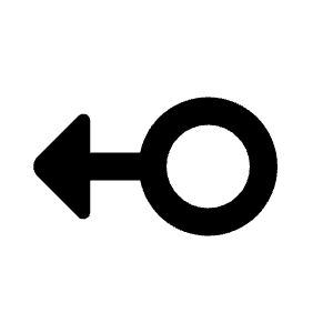 Swipe Left Alt 2 Icon from Rounded Line - Material Pro Free Set