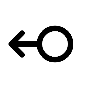 Swipe Left Alt Icon from Rounded Line - Material Symbols Set