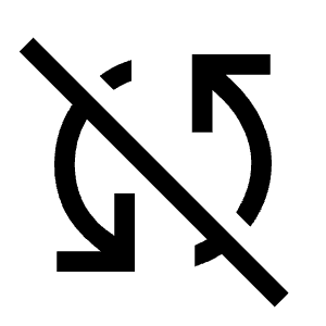 Sync Disabled Fill Icon from Sharp Fill - Material Symbols Set