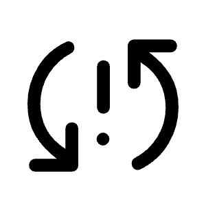 Sync Problem Fill Icon from Rounded Fill - Material Symbols Set