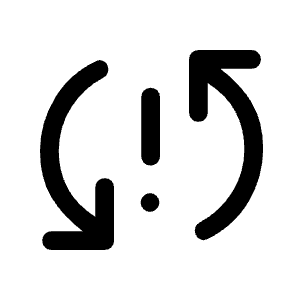 Sync Problem Icon from Rounded Line - Material Symbols Set