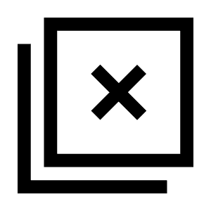 Tab Close Icon from Sharp Line - Material Symbols Set