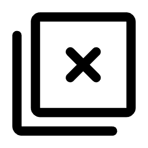 Tab Close Icon from Rounded Line - Material Symbols Set