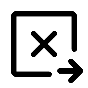 Tab Close Right Icon from Rounded Line - Material Symbols Set