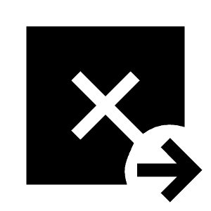 Tab Close Right Fill Icon from Sharp Fill - Material Symbols Set