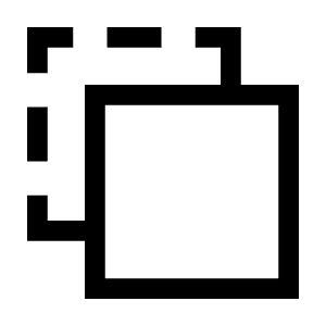 Tab Inactive Icon from Sharp Line - Material Symbols Set