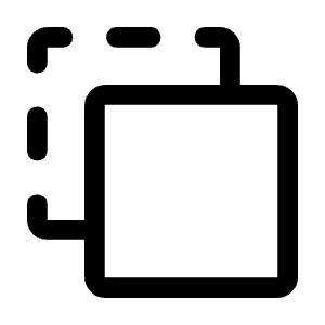 Tab Inactive Icon from Rounded Line - Material Symbols Set