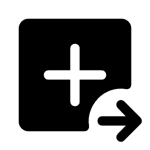 Tab New Right Fill Icon from Rounded Fill - Material Symbols Set