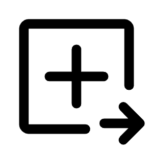 Tab New Right Icon from Rounded Line - Material Symbols Set