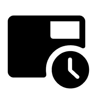 Tab Recent Fill Icon from Rounded Fill - Material Symbols Set