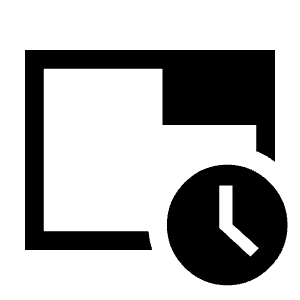 Tab Recent Icon from Sharp Line - Material Symbols Set