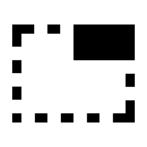 Tab Unselected Fill Icon from Sharp Fill - Material Symbols Set