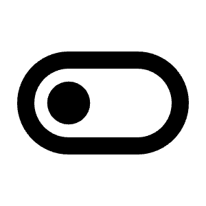 Toggle Off Icon from Rounded Line - Streamline Material Free Set