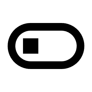 Toggle Off Icon from Sharp Line - Material Pro Free Set