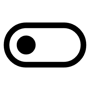 Toggle Off Icon from Rounded Line - Material Symbols Set