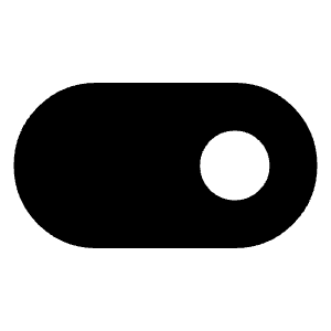Toggle On Fill Icon from Sharp Fill - Material Symbols Set