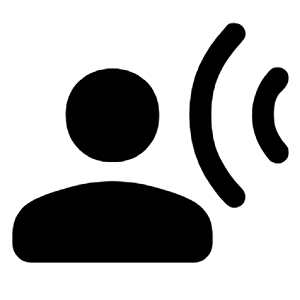 Transcribe Fill Icon from Rounded Fill - Material Symbols Set
