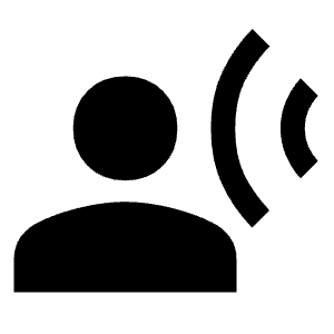 Transcribe Fill Icon from Sharp Fill - Material Symbols Set