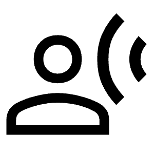 Transcribe Icon from Sharp Line - Material Symbols Set