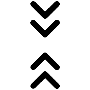 Unfold Less Double Icon from Rounded Line - Material Symbols Set