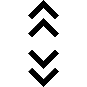 Unfold More Double Icon from Sharp Line - Material Symbols Set