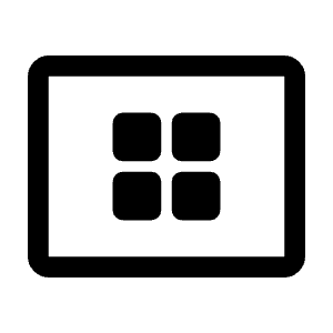 View Compact Alt Icon from Rounded Line - Material Symbols Set