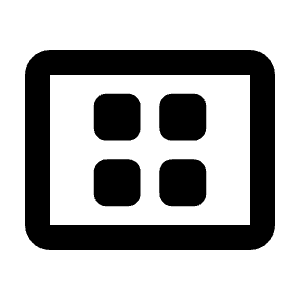 View Compact Alt Icon from Rounded Line - Material Pro Free Set