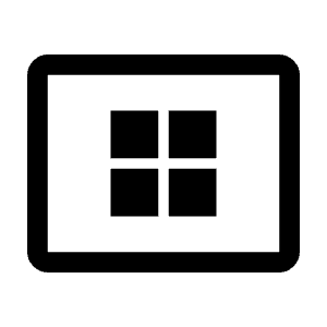 View Compact Alt Icon from Outlined Line - Material Symbols Set