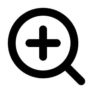 Zoom In Icon from Rounded Line - Streamline Material Free Set