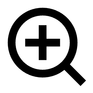 Zoom In Fill Icon from Sharp Fill - Material Pro Free Set