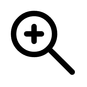 Zoom In Icon from Rounded Line - Material Symbols Set