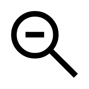 Zoom Out Fill Icon from Sharp Fill - Material Symbols Set