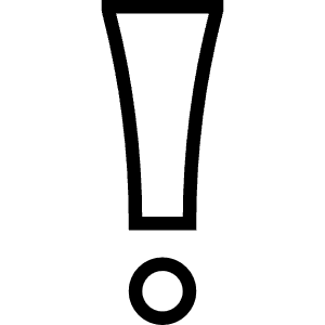 Exclamation Mark Icon from Guidance – Free Set