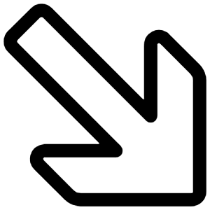 Arrow Thick Right Bottom Corner 3 Icon from Ultimate Regular - Free Set