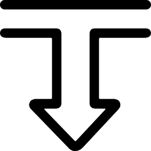 Diagram Arrow Down 1 Icon from Ultimate Regular - Free Set