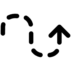 Diagram Curve Rise Dash Icon from Ultimate Regular - Free Set