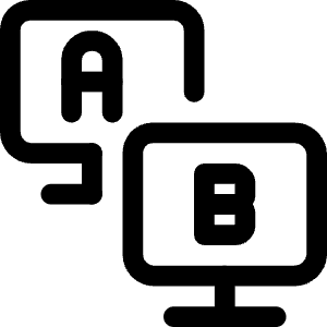 Ab Testing Monitors Icon from Ultimate Regular - Free Set