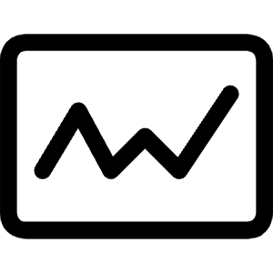 Analytics Board Graph Line Icon from Ultimate Regular - Free Set
