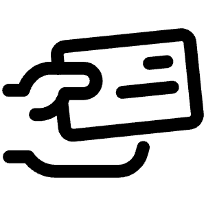 Business Card Hand 2 Icon from Ultimate Regular - Free Set