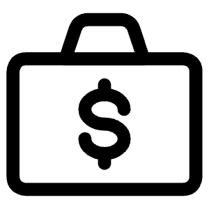 Cash Briefcase Icon from Ultimate Regular - Free Set