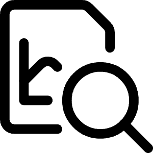Data File Search Icon from Ultimate Regular - Free Set
