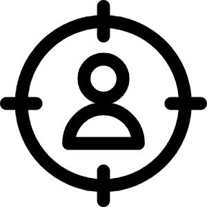 Shopping Advertising Audience Targer User Icon from Ultimate Regular - Free Set