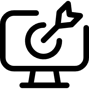 Target Center Monitor Icon from Ultimate Regular - Free Set