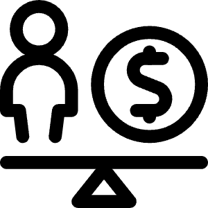 User Cash Scale Icon from Ultimate Regular - Free Set