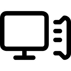 Desktop Computer 1 Icon from Ultimate Regular - Free Set