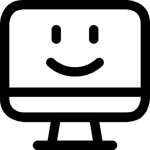 Desktop Monitor Smiley Icon from Ultimate Regular - Free Set