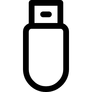 Flash Drive Icon from Ultimate Regular - Free Set